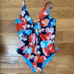 Floral bathing suit one piece